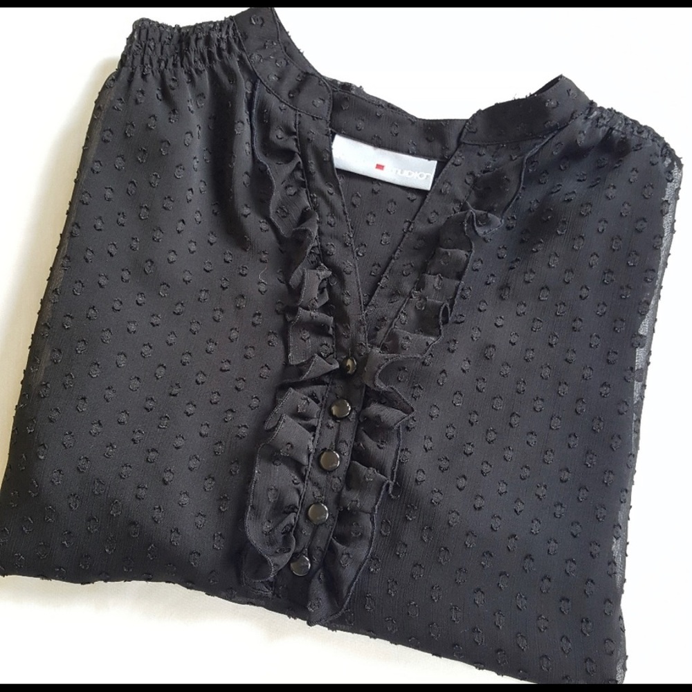 Avenue || Sheer Black Top 18/20
